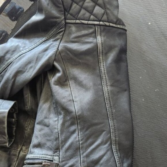 Allsaints Cargo Leather Jacket size 0 - Picture 9 of 11